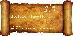 Stelczer Teofil névjegykártya